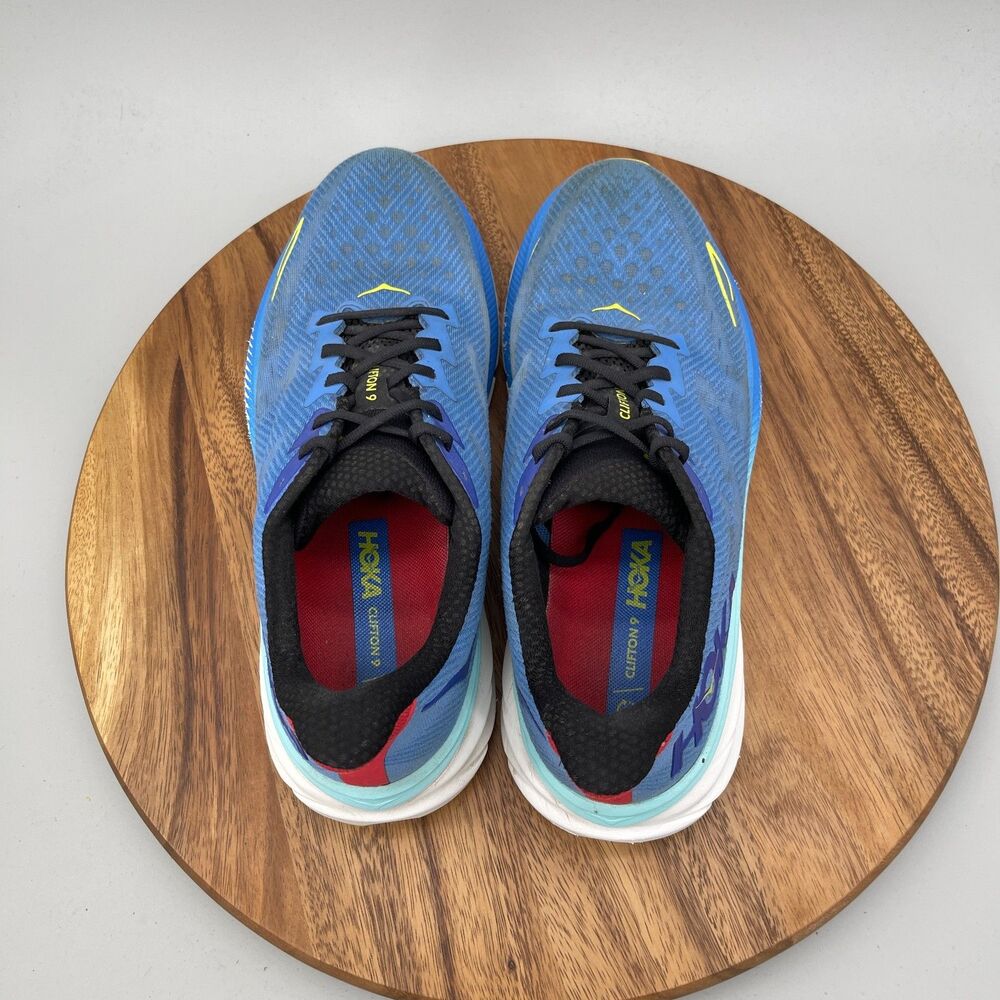Hoka One One Clifton 9 Shoes Mens Size 12 D Blue Running Comfort Walking Sneaker - Picture 5 of 9